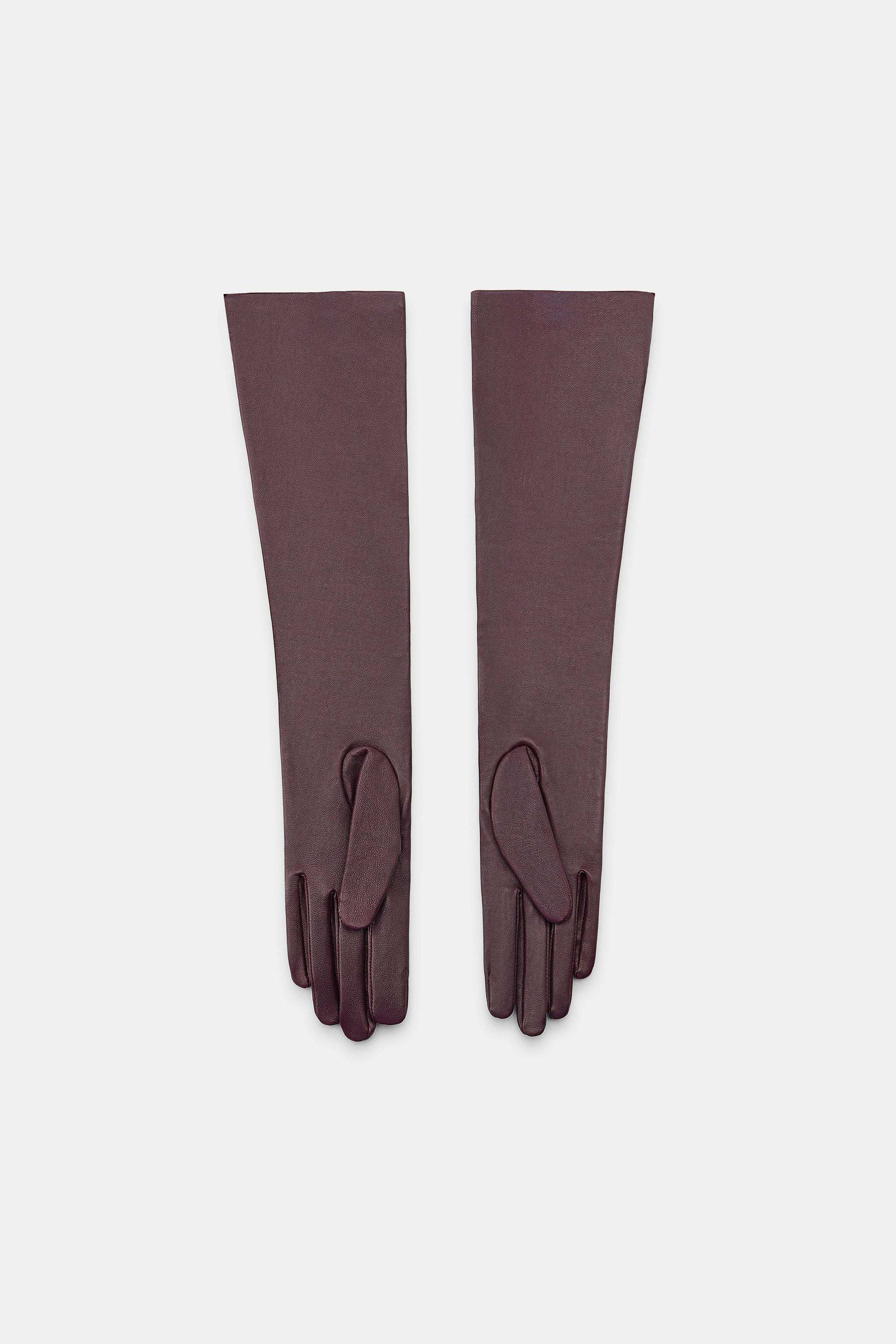 100% LEATHER LONG GLOVES | Zara Canada
