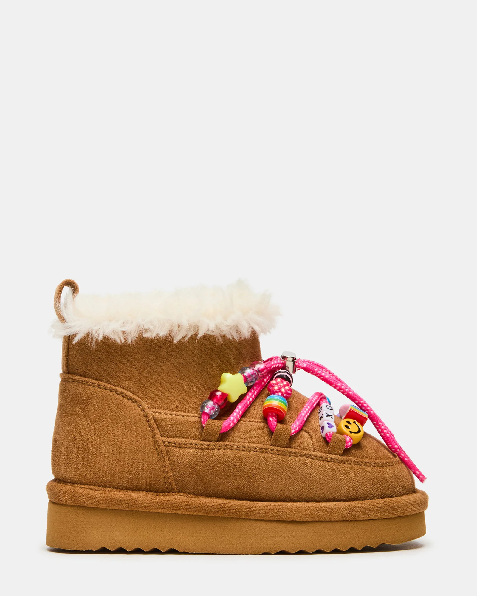 Toddlers' GLAZER Cognac Girls' Lace-Up Ankle Boot | Steve Madden (US)