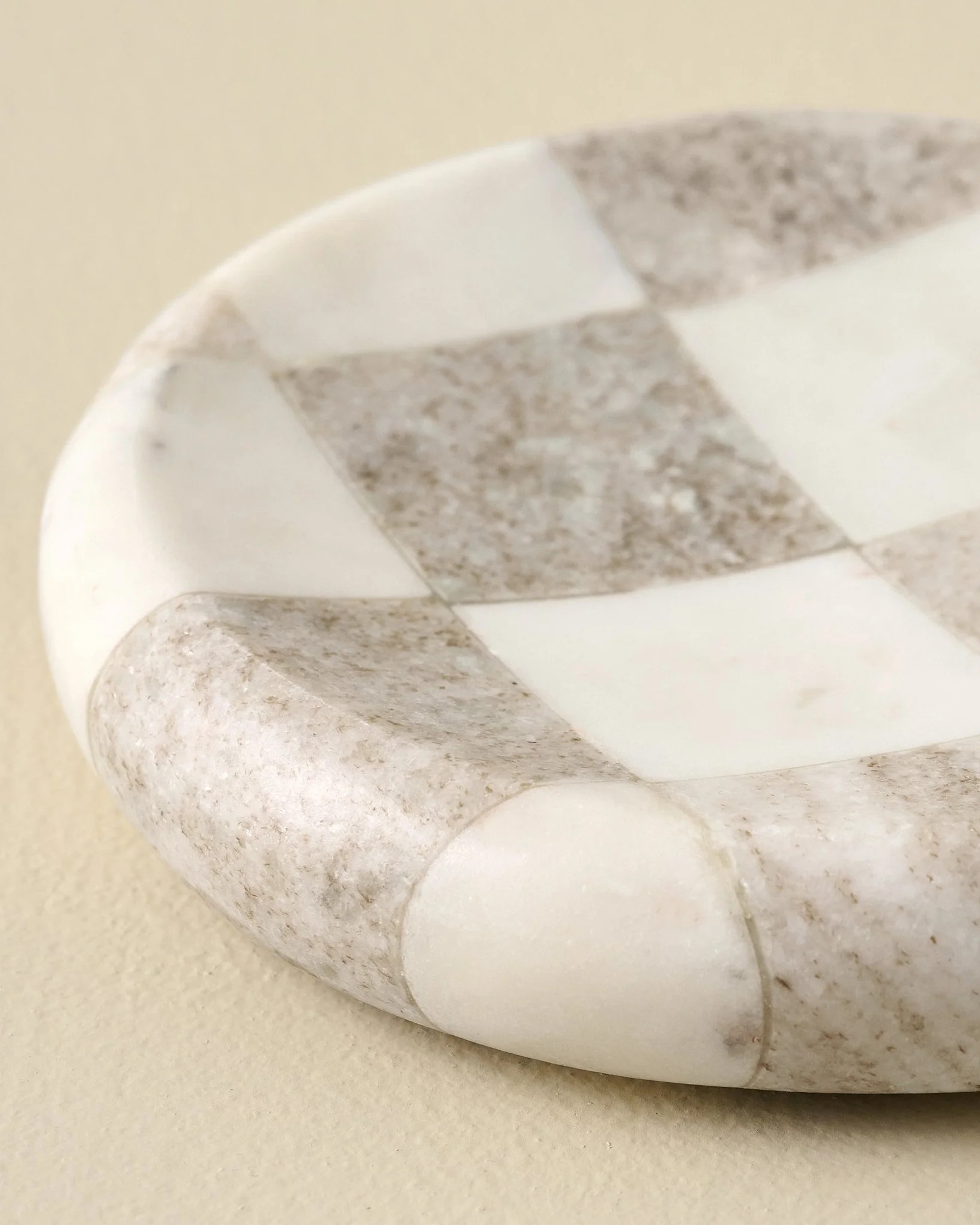 Everett Checkered Marble Trinket Tray | Magnolia