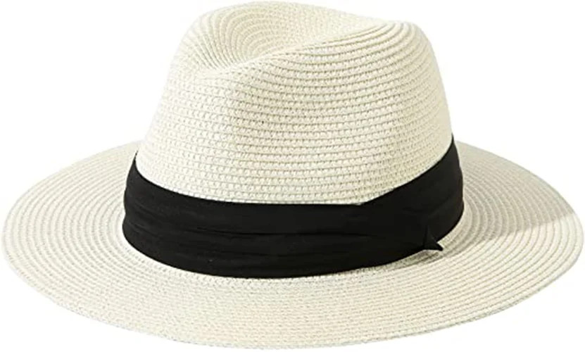 Adjustable Beach Straw Hats for Women Summer Panama Sun Hat Sunhat Wide Brim Fedora Cap uv protec... | Walmart (US)