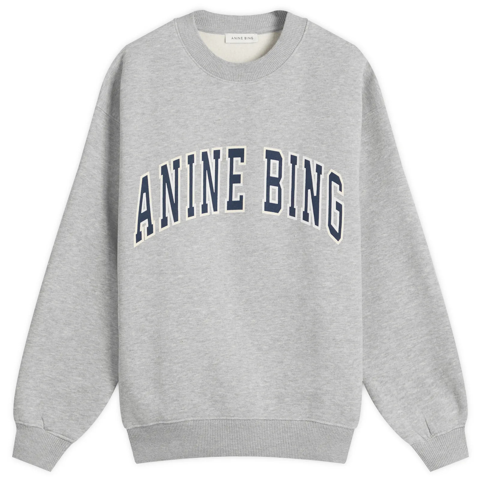Anine Bing Women's Spencer Sweatshirt in Medium Heather Grey | END. Clothing