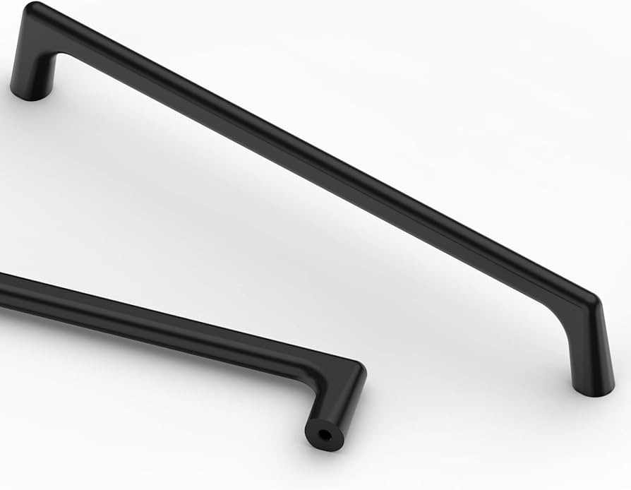 Asidrama 10 Pack 7.5 Inch(192mm) Matte Black Cabinet Pulls Cabinet Handles Cupboard Handles Kitch... | Amazon (US)