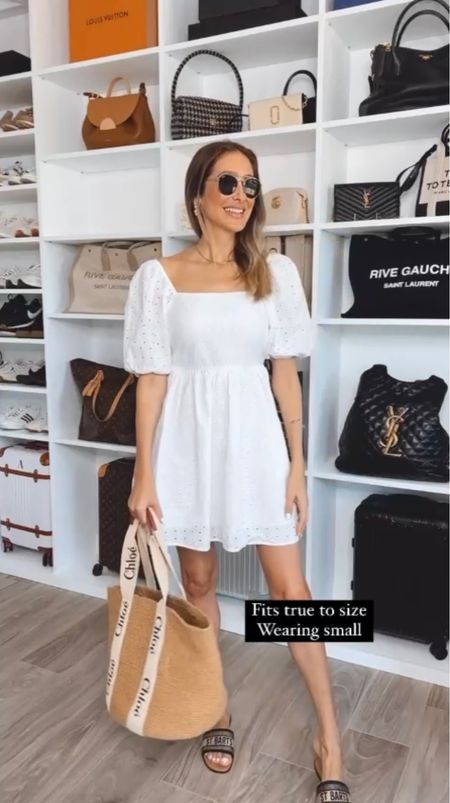 Target white dress . Cute and feminine. Perfect for your next vacation getaway, or a spring dress .
Fits true to size. I  am wearing
A size small 


#LTKitbag #LTKstyletip #LTKshoecrush