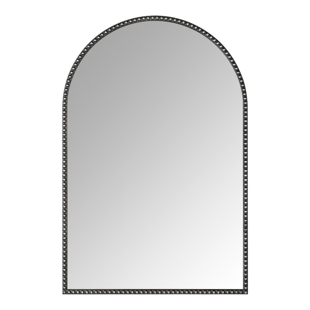 Medium Arched Black Classic Accent Mirror (35 in. H x 24 in. W) | The Home Depot