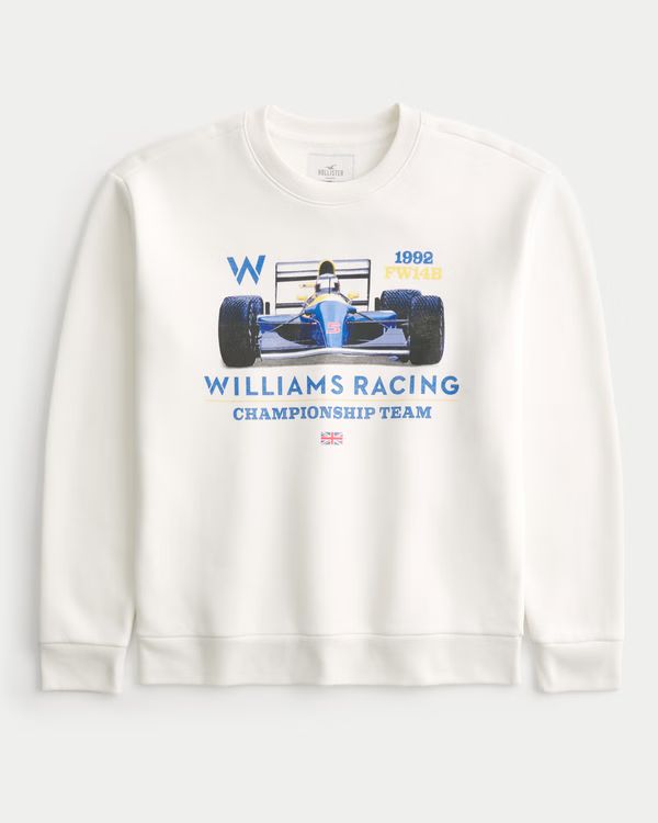 Relaxed Williams Racing Graphic Crew Sweatshirt | Hollister (US)