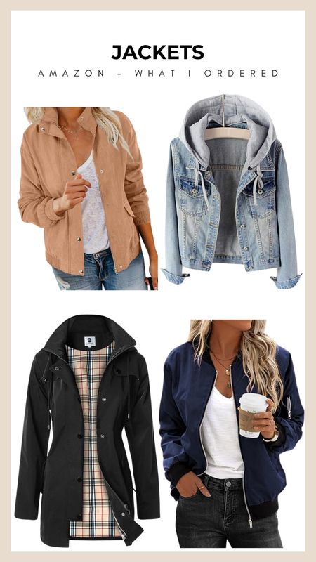 Layering up is easy with these chic finds from Amazon. Whether you're going for a classic denim look, a cozy neutral tone, or a sleek black number, these jackets are perfect to throw over any outfit. Ready to pick your favorite? #AmazonFinds #JacketSeason #FashionEssentials

#LTKSeasonal #LTKstyletip #LTKfindsunder50