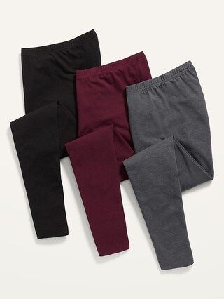 High-Waisted Jersey Leggings 3-Pack for Women | Old Navy (US)