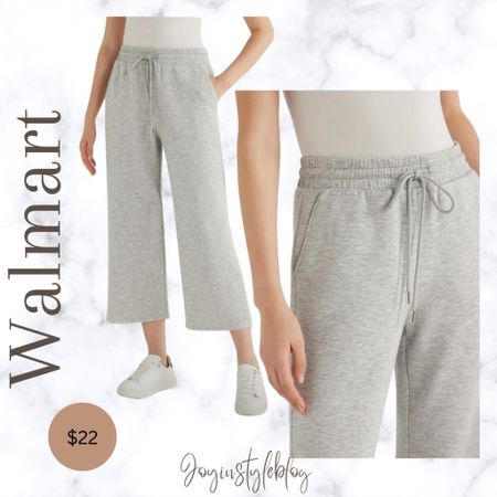 $22 Walmart Scoop Women's Cropped Ultimate ScubaKnit Lounge Pants, Sizes XS-2XL

#LTKTravel #LTKOver40 #LTKFindsUnder50