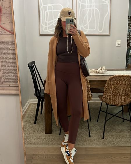 Amazon fall outfit. Fall comfy outfit inspo! Headed to the grocery store and this is a go to type outfit for me! Wearing XS top and leggings sized up to a M cardigan!

#LTKSeasonal #LTKfindsunder100 #LTKfindsunder50