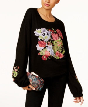 Inc International Concepts Petite Embroidered Sweatshirt, Created for Macy's | Macys (US)