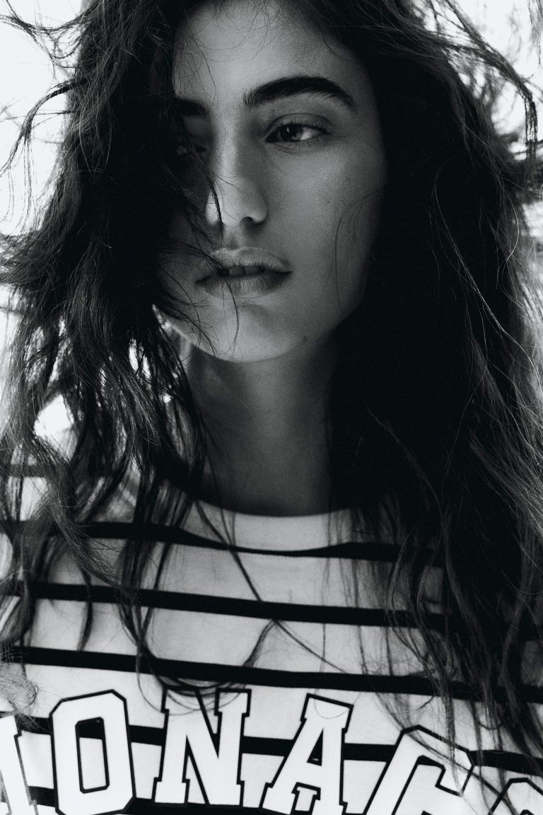 Printed T-shirt - Cream/Monaco - Ladies | H&M US | H&M (US + CA)