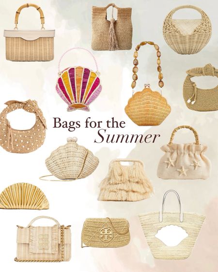 Vacation + Summer Bags 👜 These handbags + purses are perfect to pair with your warm weather outfits! 

Spring purse, spring bag, spring crossbody, spring handbag, spring clutch, spring tote, Summer purse, summer bag, summer crossbody, summer handbag, summer clutch, summer tote, Vacation purse, vacation bag, vacation crossbody, vacation handbag, vacation clutch, vacation tote, beach bag, beach tote, vacation outfit, spring outfit, summer outfit, wedding guest outfit, raffia bag, raffia purse, raffia clutch, raffia crossbody, natural purse, small crossbody, mini crossbody, tan purse, tan crossbody, tan bag, natural bag, natural crossbody, neutral bag, neutral purse, neutral crossbody, straw bag, straw purse, straw tote, straw crossbody, rattan purse, rattan bag, rattan crossbody, rattan tote, pool bag, pool tote, pool party bag, wedding guest purse,  picnic basket, picnic bag, picnic purse, woven purse, woven bag, woven tote, bamboo purse, bamboo bag, bamboo crossbody, crochet bag, bucket bag, wicker bag, wicker purse, wicker crossbody, bag with tassel, purse with tassel, pearl bag, tie bag, pearl purse, bridal purse, gold bag, gold purse, gold clutch, leather purse, leather bag, flower bag, flower purse, floral bag, floral purse, beaded handbag, beaded purse,  cream bag, cream purse, shoulder bag, off white bag, off white purse,light blue bag,  blue purse, hobo handbag, woven leather handbag, designer handbag, designer inspired handbag, revolve purse, revolve handbag, crochet clutch, cult Gaia, pool bag, gold clutch, seashell clutch, seashell purse, seashell bag, seashell tote, metallic clutch, coconut bag, seashell bag, knot bag, shell bag, shell purse, shell tote, shell clutch, beach bag, beach tote, beach purse, petite bag, mini clutch, petite basset bag, European vacation, Greece, Anthropologie, revolve bag, revolve purse, conch clutch, conch purse, pearl purse, honeymoon purse, fringe tote, fringe purse, pouch bag 

#LTKSeasonal #LTKStyleTip #LTKItBag