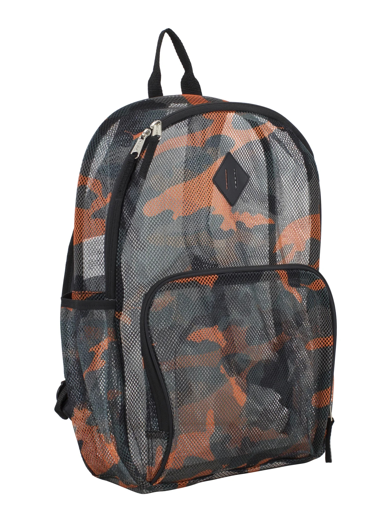 Eastsport Unisex Multi-Purpose Mesh Backpack with Front Pocket Orange Camo | Walmart (US)