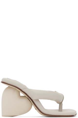 SSENSE Exclusive Taupe Love Mules | SSENSE