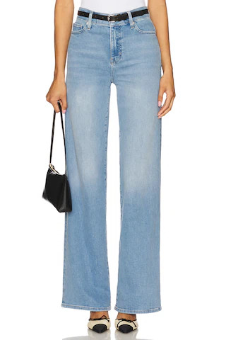 Le Slim Palazzo Long Jeans in Honeymoon | Revolve Clothing (Global)