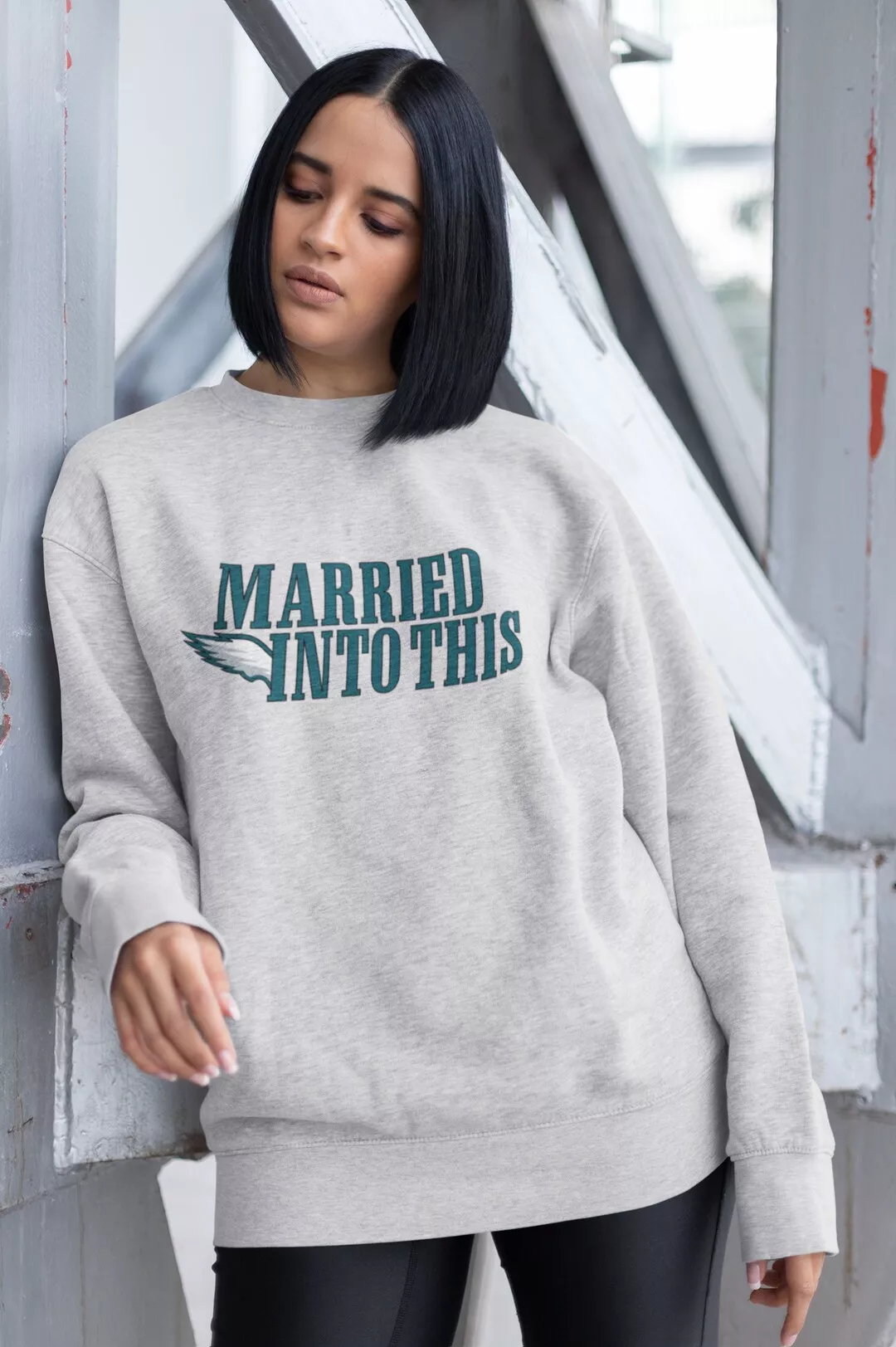 I Married Into This Philadelphia Eagles Football T-Shirt - T