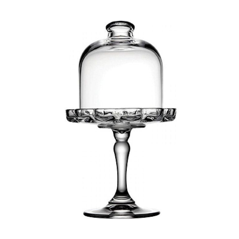 Pasabahce Cake Stand with Dome, Glass Footed Cake Plate with Lid, 7.7 in | Walmart (US)