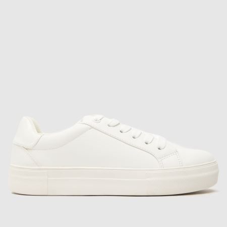 Womens White schuh Madison Platform Trainers | schuh | Schuh