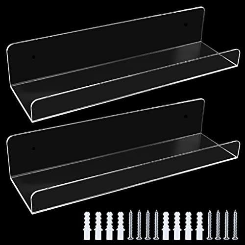 Acrylic Floating Shelves 2PCS Acrylic Floating Wall Ledge Shelf Invisible Display Bookshelf 15Inc... | Amazon (CA)