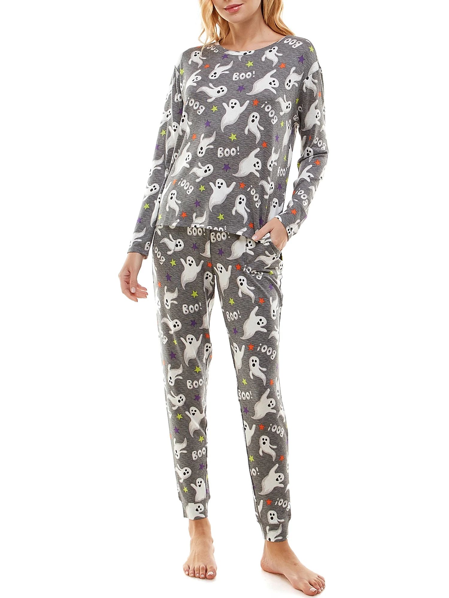 Way To Celebrate Women's Halloween Pajama Set, Sizes XS to 3X | Walmart (US)