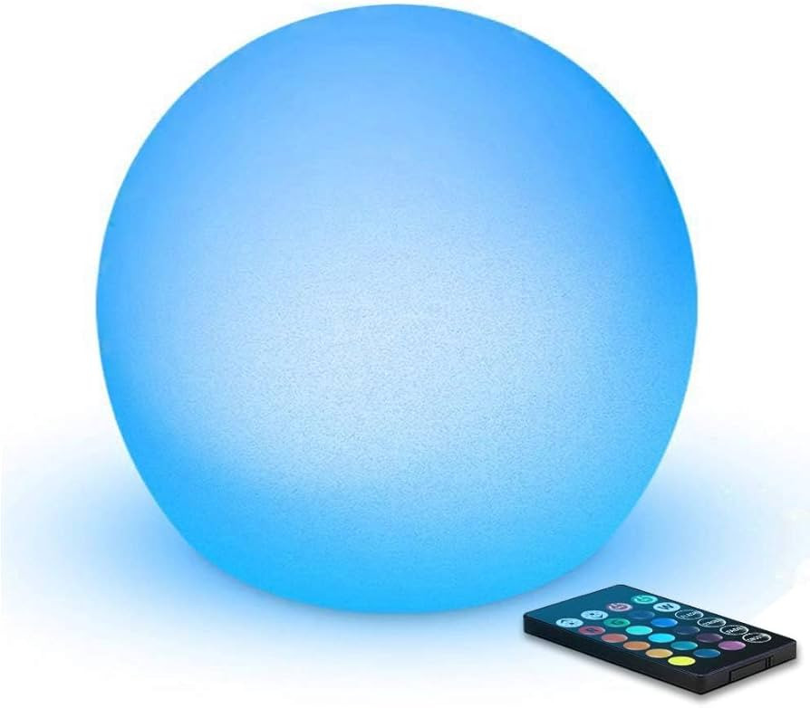LED Ball Light, 15cm/6-inch Color Changing Mood Light, Rechargeable Night Light, Waterproof Light... | Amazon (CA)