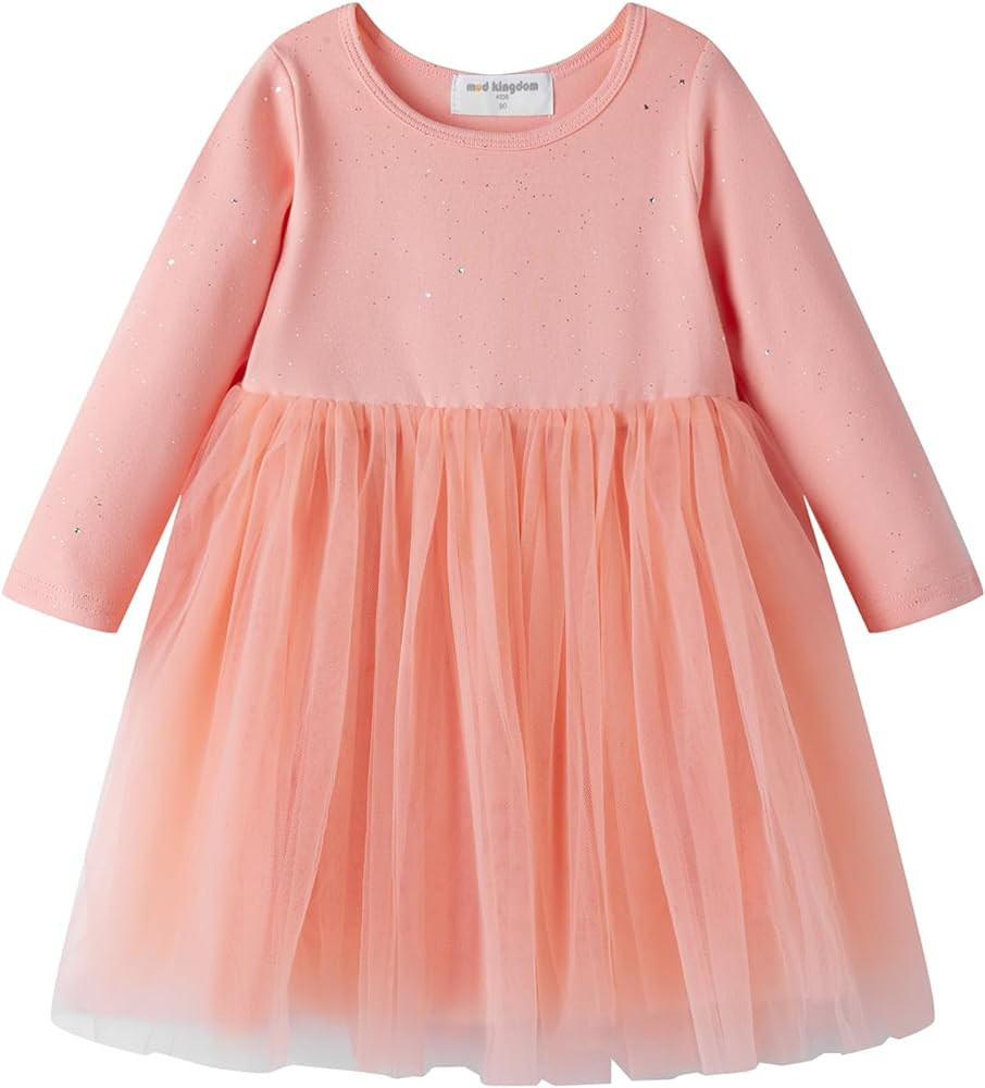 Mud Kingdom Sparkly Girls Tutu Dress Princess Plain Cute | Amazon (US)