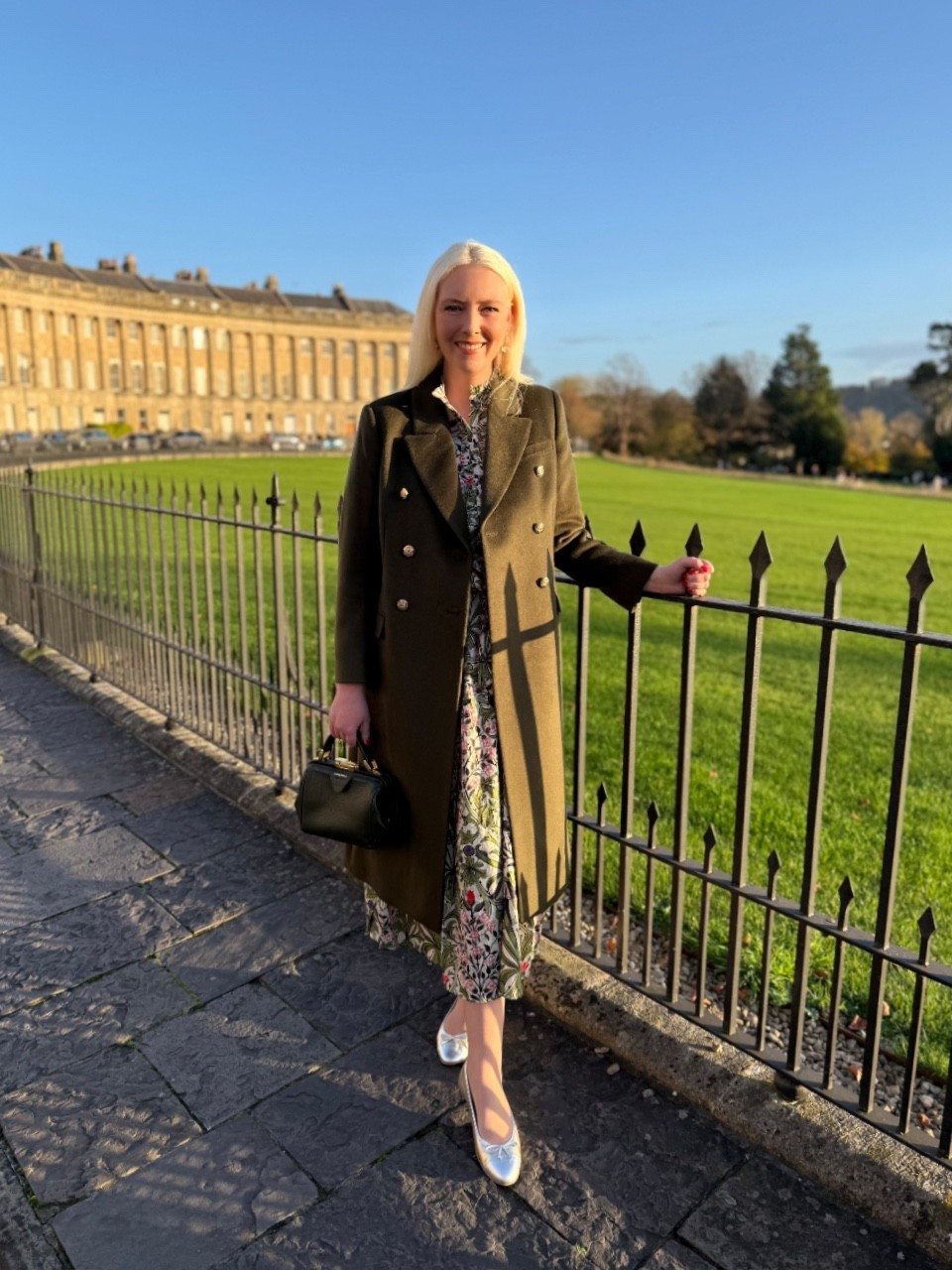 Blue Monday Greens! Short sleeve dress - no problem? Style with wool  coats in complementary colours!

Natalia Military Style Green Wool Coat with Gold Buttons and Kara Gold Ballerina Flats - LK Bennett (use my 15% discount code on all full price styles: REBECCALIPKINAUTHOR15) 

New Dress (more soon!) from the stunning AW25 Hope & Ivy x William Morris Society Collab

Mini Sophie Bag in Ivy Green - Cambridge Satchel Company (gift idea 🎁

#LTKdresses #LTKeurope #LTKuk