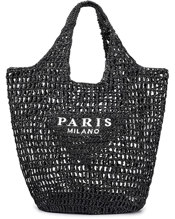 New Woven Bag, Straw Mesh Tote Bag, Beach, Shoulder Bag, Hobo Women, Foldable Large Capacity, for... | Amazon (US)