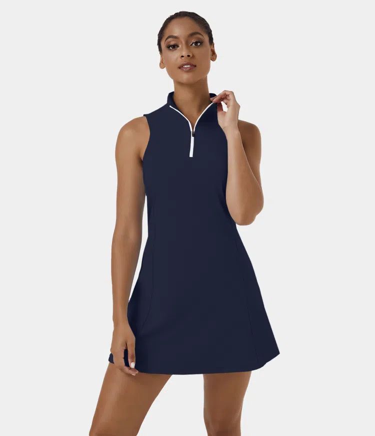 Women’s Everyday Cloudful™ Air Fabric Half Zip 2-Piece Set Cool Touch Golf Dress-Stay Ready -... | HALARA