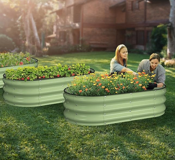 44% off!

Raised Garden Bed Kit, 4x2x1 ft Galvanized Planter Box Outdoor with Safety Edging, Large Metal Raised Beds for Gardening Vegetables Flower Herb (Avocado Green) backyard garden 

 