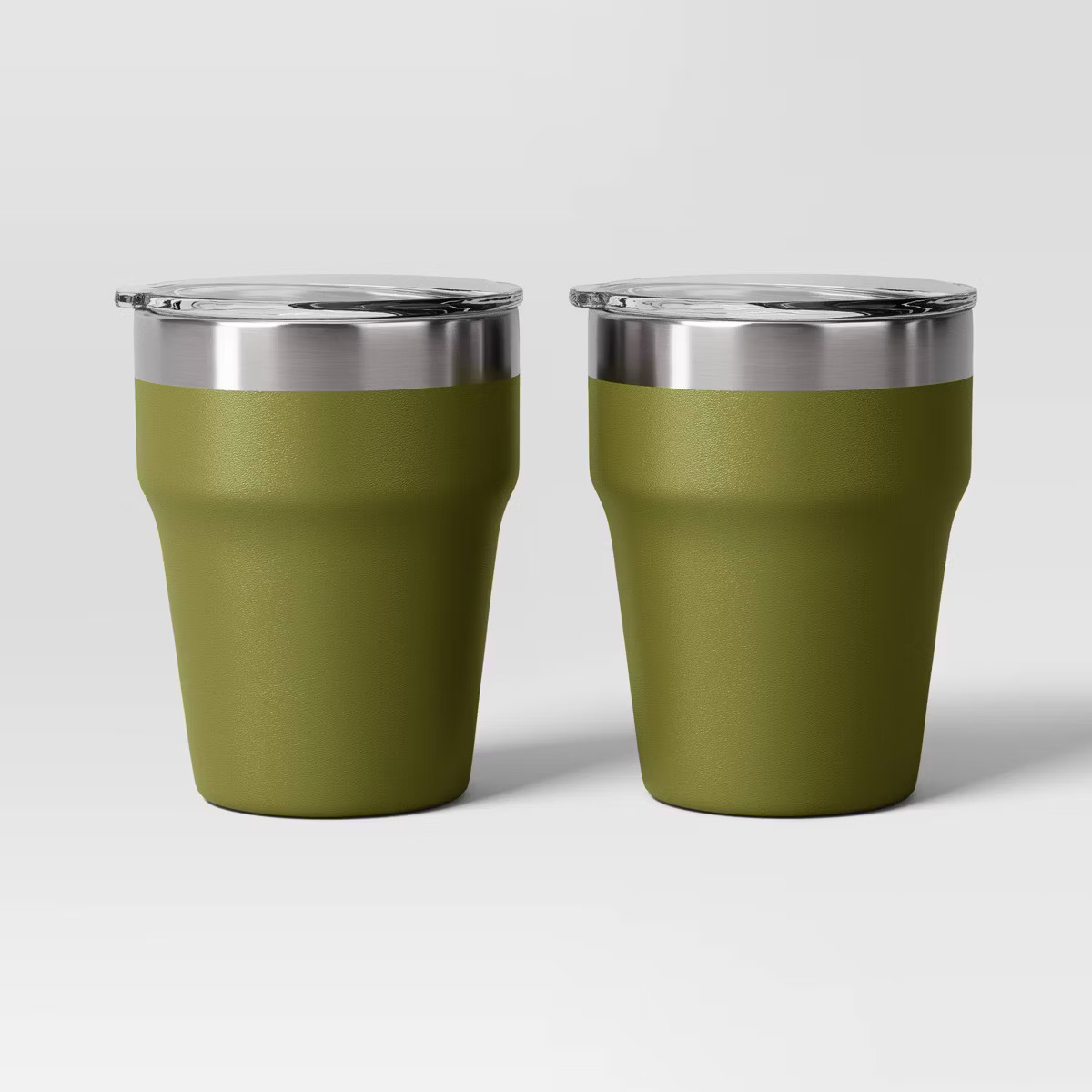 12oz 2pk Stacking Short Tumbler with Lid - Room Essentials™ | Target