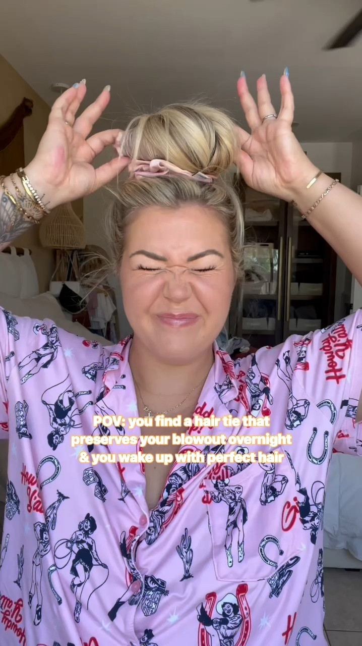 Found the absolute best way to preserve our blow outs- something I’ve never been able to do! Been using this for weeks and I am AMAZED how freaking well it works y’all! + 𝗶𝘁𝘀 𝘀𝗼 𝗲𝗮𝘀𝘆 𝘁𝗼 𝘂𝘀𝗲!

I got the size Large for my hair! I linked two other sizes and colors. 

Small- finer/short hair 3-8’ past shoulder
Med- medium/thicker 3-10” past shoulder
Large- very thick/long hair 11-18” past shoulderr

#LTKStyleTip #LTKBeauty #LTKFindsUnder50