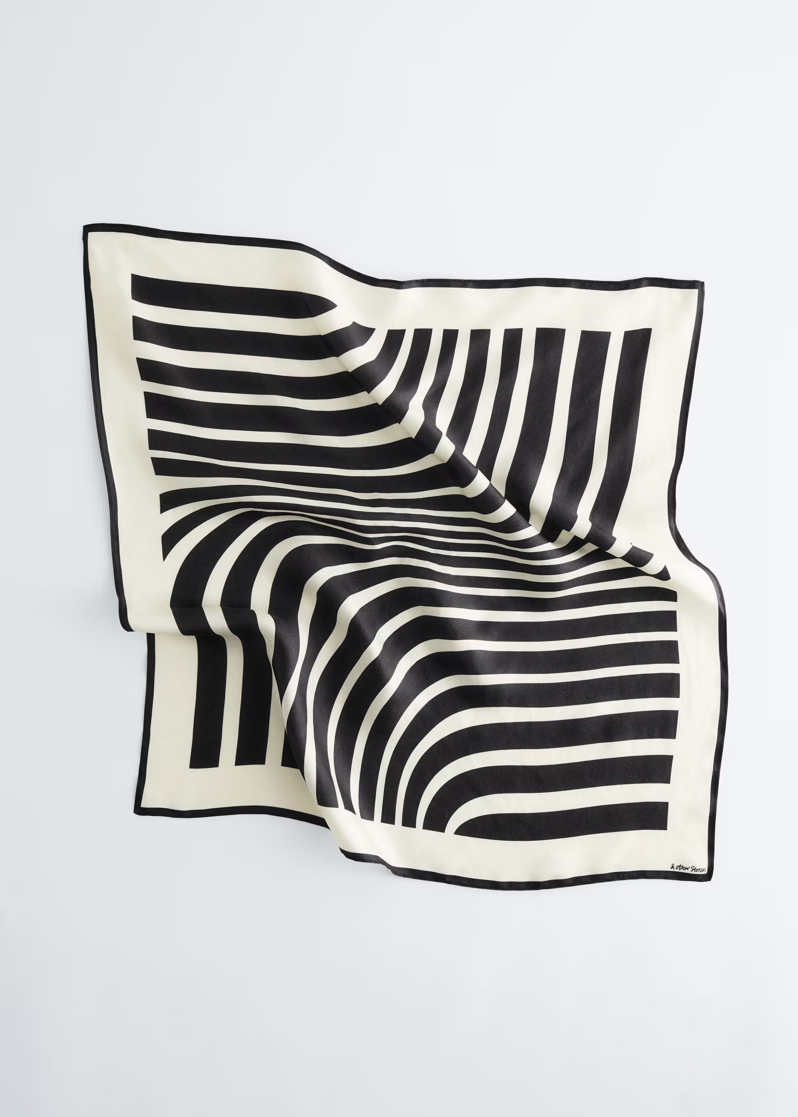 Graphic-Print Square Silk Scarf | & Other Stories UK