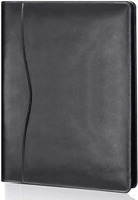 Leather Portfolio Folder Padfolio, Business Padfolio Organizer Document Planner Portfolio Binder ... | Amazon (US)