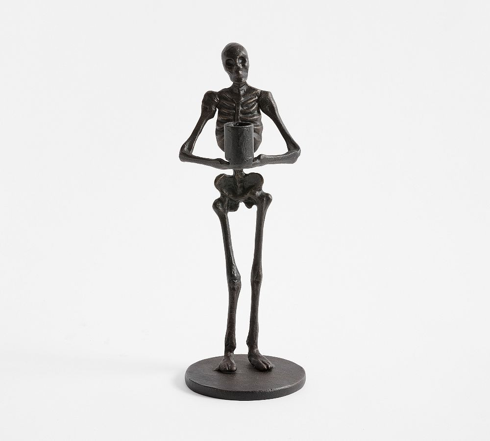 Skeleton Candle Holder | Pottery Barn (US)
