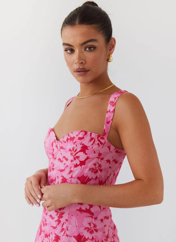 Kiah Bustier Mini Dress - Cherry Blossom | Peppermayo (Global)