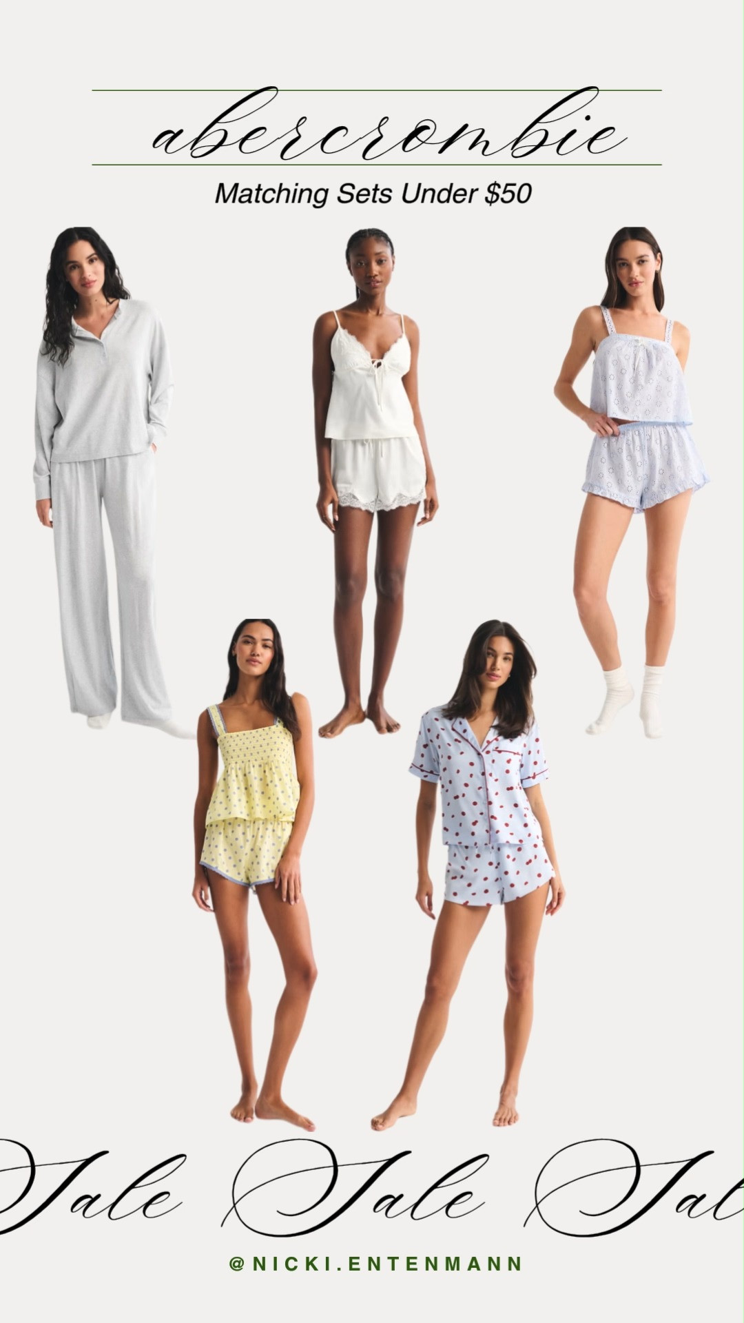 Mix and match these Abercrombie favorites for the ultimate coordinated look. Each piece is under $50, making it easy to build your perfect set without overspending. Comfort never looked so good.

#abercrombie #abercrombiestyle #matchingsets #loungewear #sleepwear #budgetfashion #salealert #homestyle #cozyvibes #affordableluxury 

 #LTKootd #LTKmomlife #LTKSaleAlert