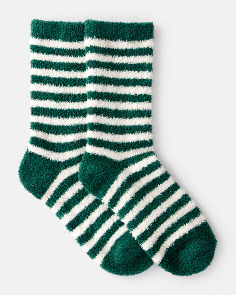 Kid  Striped Cozy Socks - Green/White | Carter's Inc