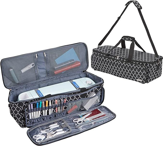 NICOGENA Carrying Case for Cricut Explore Air 2, Cricut Maker, Multi Large Front Pockets for Tool... | Amazon (US)