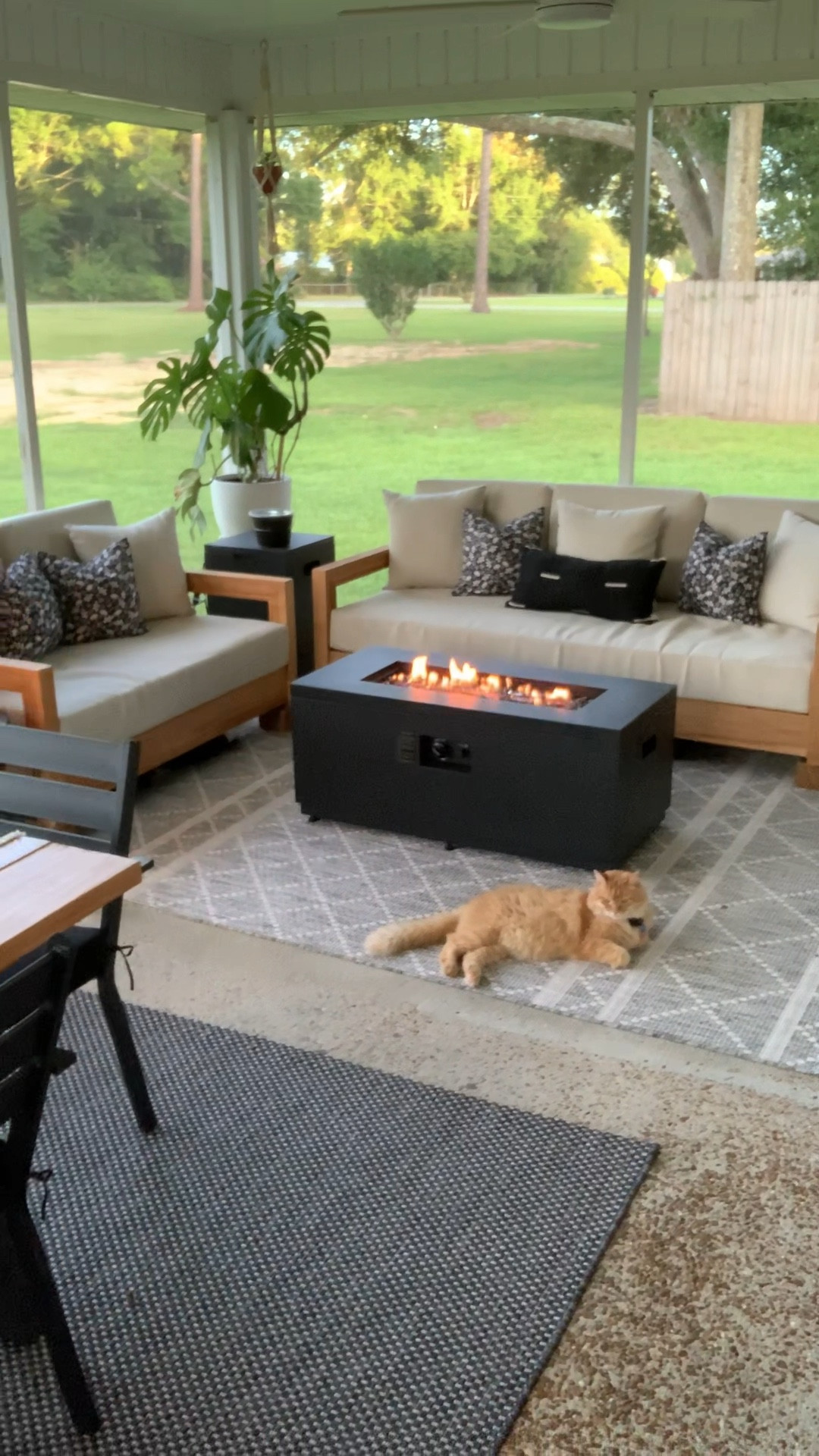 Love me a good little before and after.
So glad we decided to screen in our full back porch, makes the Fall nights so much more enjoyable without the mosquitoes and no-see-ums getting to us here in the south 😁

Backporch, backyard, back porch sitting, Firepit, Walmart finds, wayfair finds, back porch furniture, back porch cozy, fall nights, fall activities, fall weather, fall fires, cozy fall, before and after, back porch transformation, amazon finds, wayfair furniture, wayfair outdoor furniture, Walmart Firepit, rectangle Firepit, bonfires, cozy home, cozy vibes

#LTKHoliday #LTKStyleTip #LTKHome