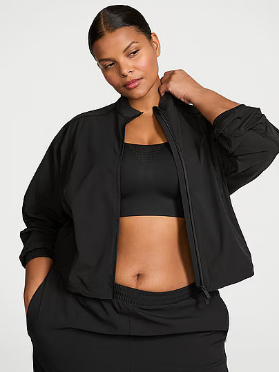 VSX ActiveFlex Full-Zip Jacket, Black, S - Women's Hoodies & Sweatshirts - Victoria's Secret | Victoria's Secret (US / CA )