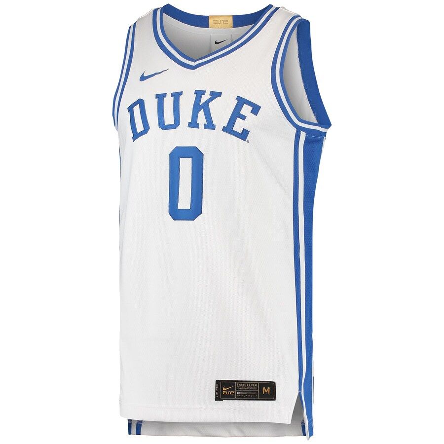 #0 Duke Blue Devils Nike Limited Basketball Jersey - White | Fanatics