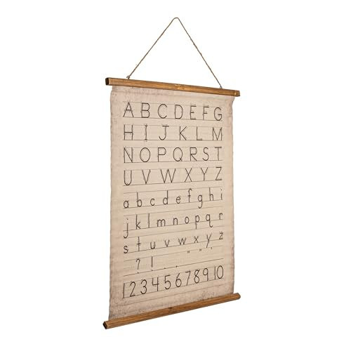 Creative Co-Op Alphabet & Numbers Wall Décor | Amazon (US)
