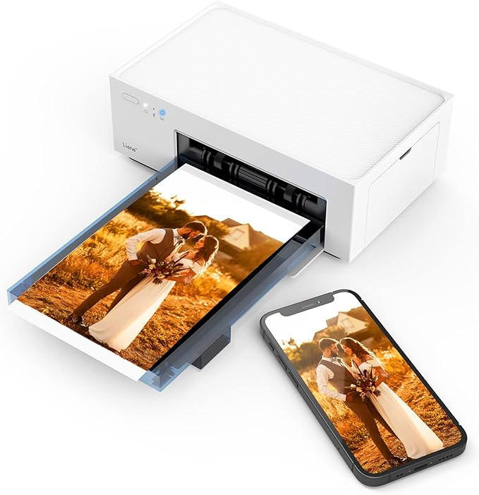 Liene 4x6'' Photo Printer, Wi-Fi Picture Printer, 20 Sheets, Full-Color Photo, Instant Photo Prin... | Amazon (US)