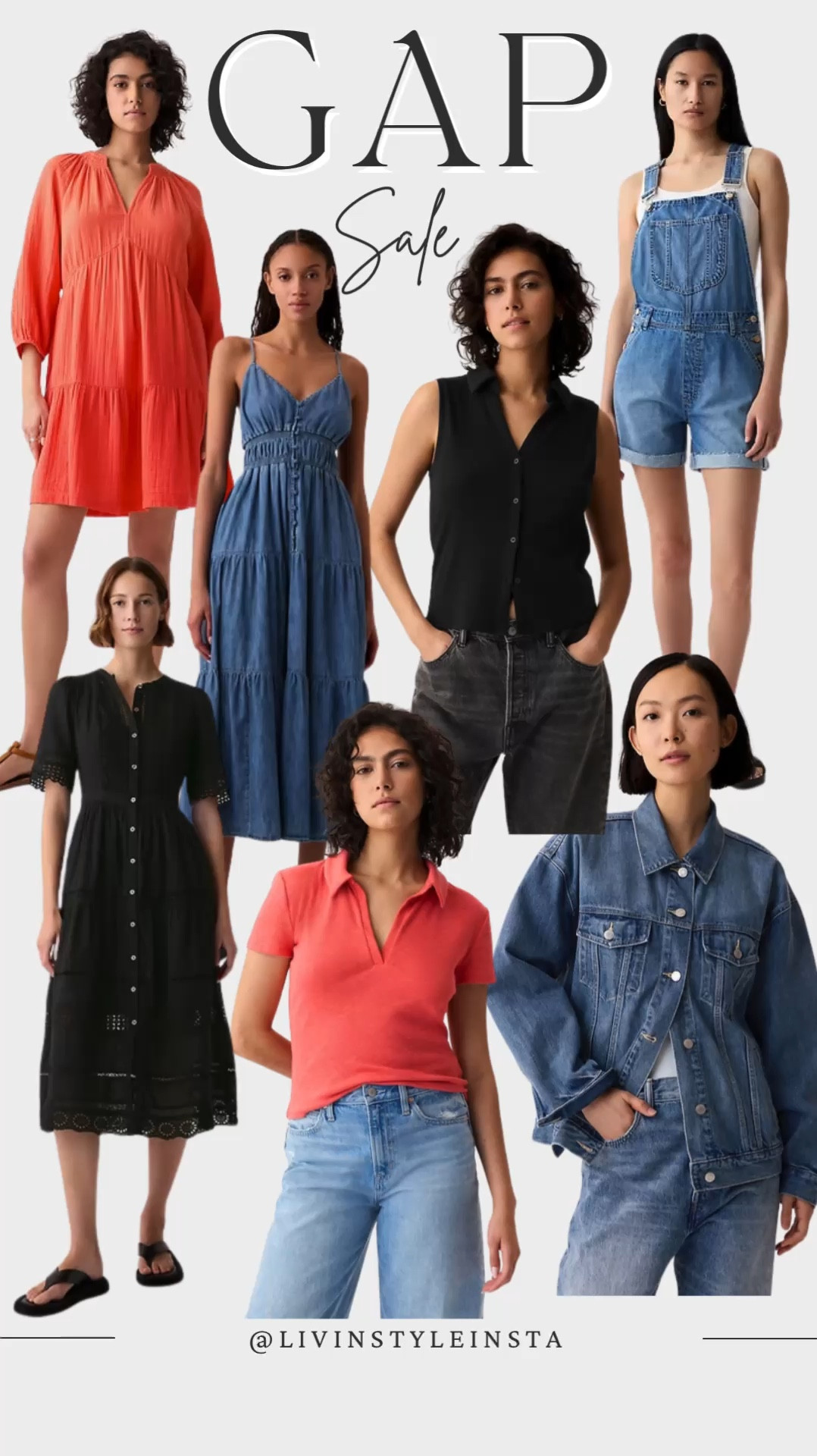 Gap has up to 50% off select items! Lots of fun summer denim looks, dresses, and tops! 

#LTKSaleAlert #LTKVideo #LTKStyleTip