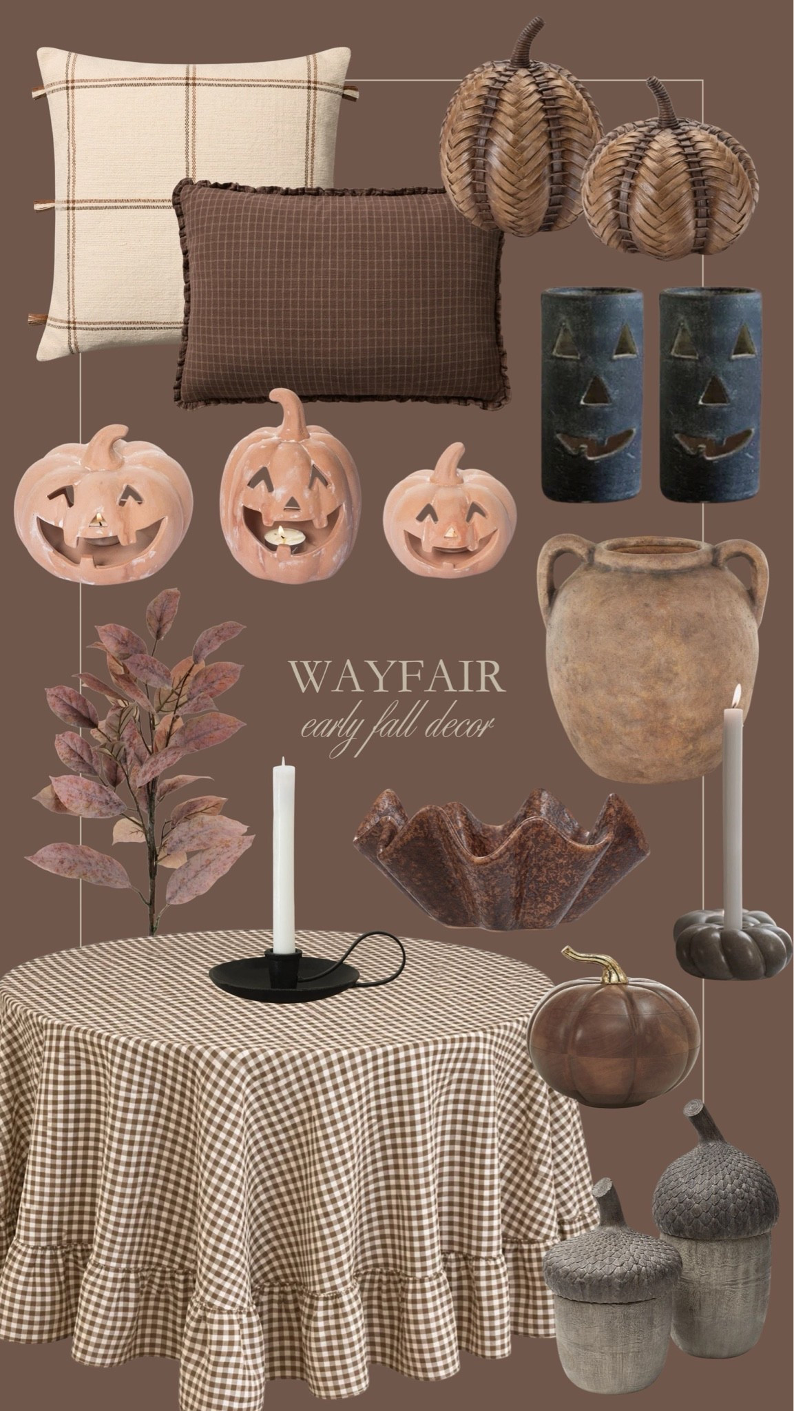 Early autumn decor from Wayfair 🍂🤎 I’m still soaking in the summer, but these seasonal fall decor finds are so beautiful!

#LTKHome