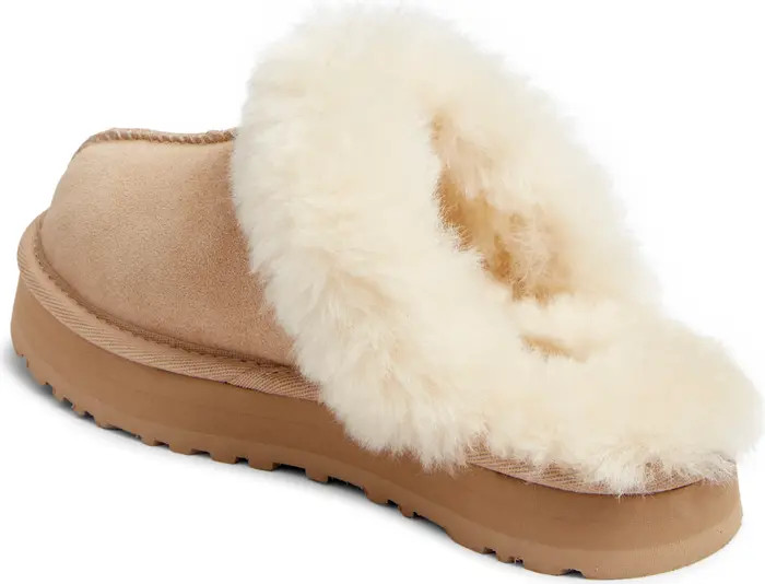 UGG® Kids' Disquette Genuine Shearling Trim Slipper | Nordstrom | Nordstrom