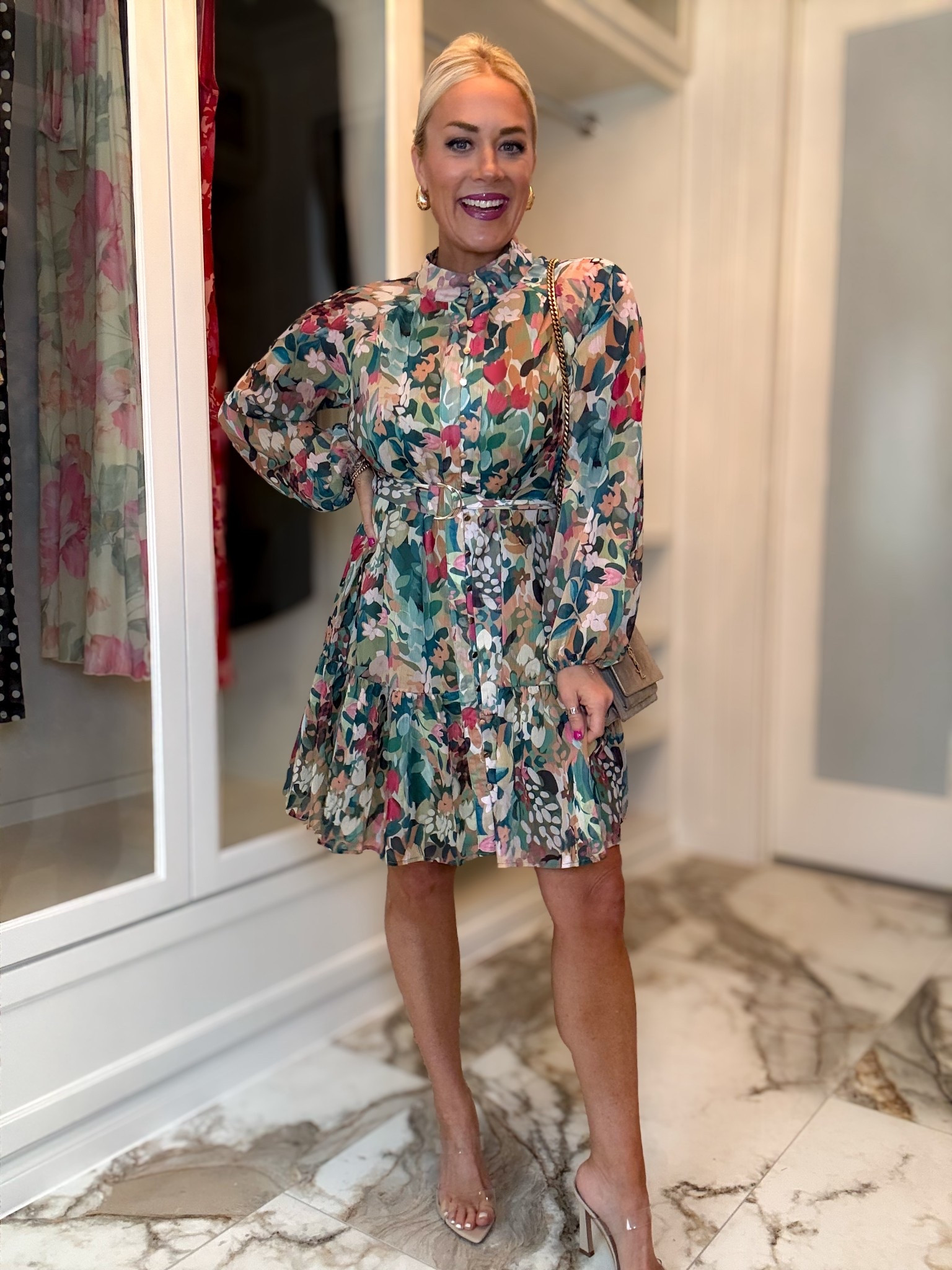 How pretty is this floral lightweight dress from Amazon , looks like Zimmerman! Wearing size small 