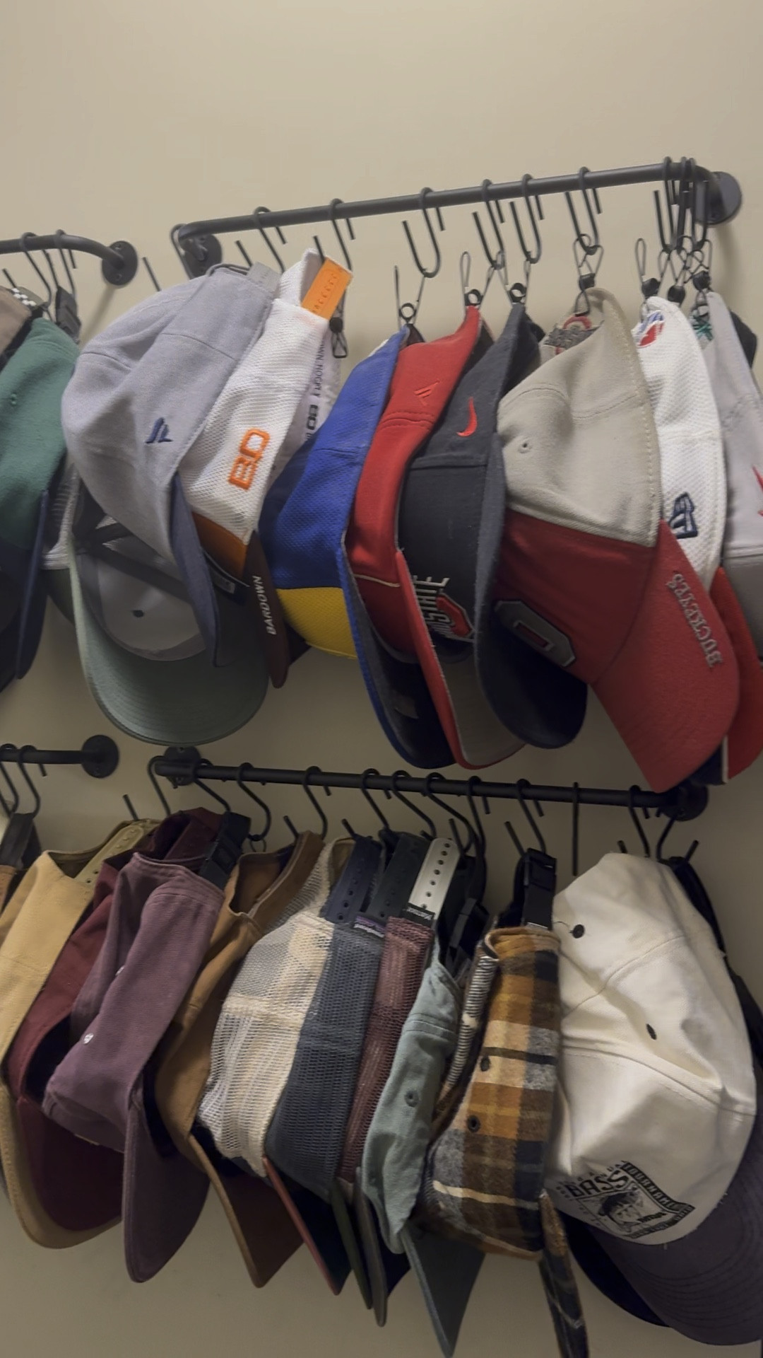 Amazon find! Must have hat organizer!! My husband has so many hats and is always picking up a new one. These hooks work so well and even come with clips for the hats that can’t be hung on a hook. This has been a major step up from our back of the door organizer.

Amazon | Amazon finds | organization | hat organizer | hat storage | mens hats | mens style |mens find

#LTKVideo #LTKMens #LTKHome