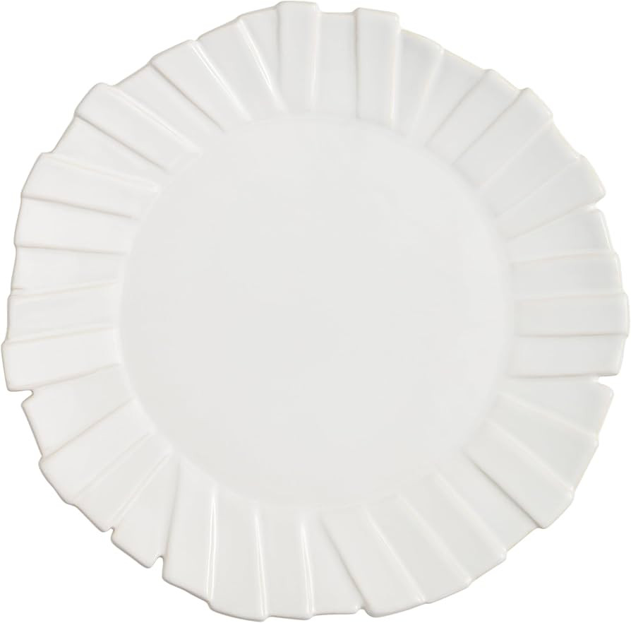 Mud Pie Layered Rim Stoneware Platter; 12 1/2" Dia | Amazon (US)